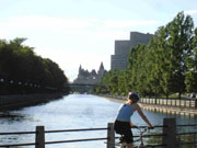 Bank-Rideau Canal_&_Biker